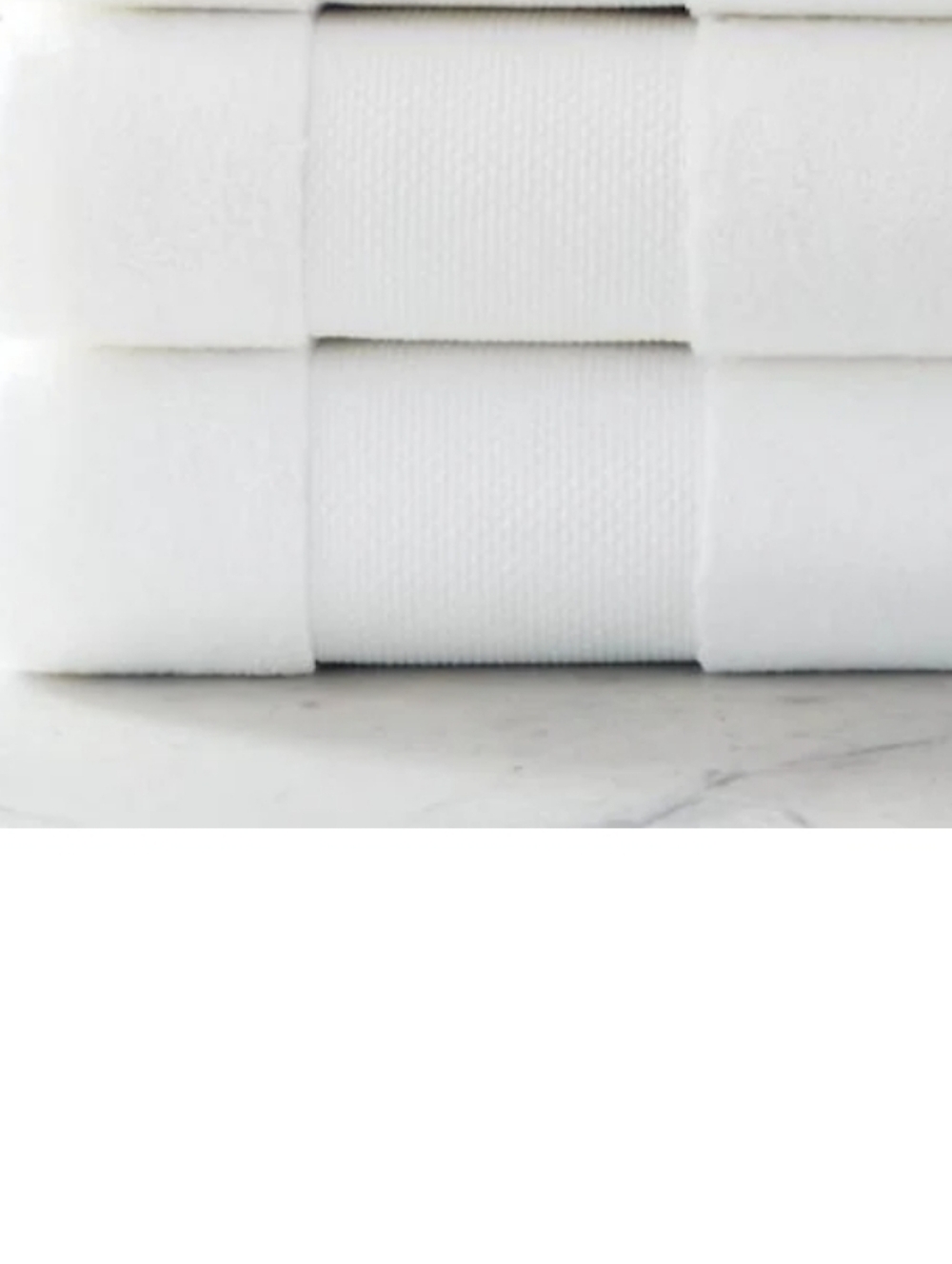 Restoration Hardware White Bath Towels - Set of 2